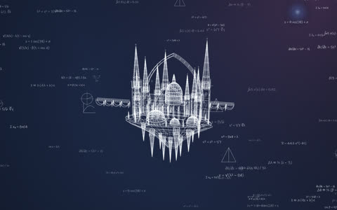 Floating cathedral city blueprint