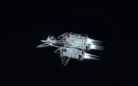 Blade jet aircraft model as a blueprint schematic
