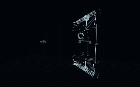 Void bow model as a blueprint schematic